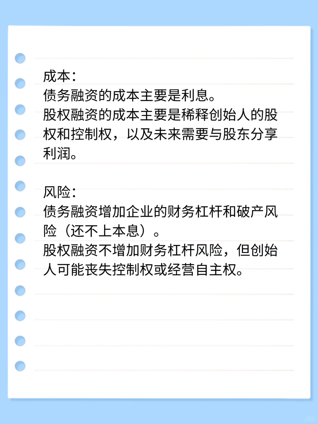 今日小知识：融资与贷款的区别