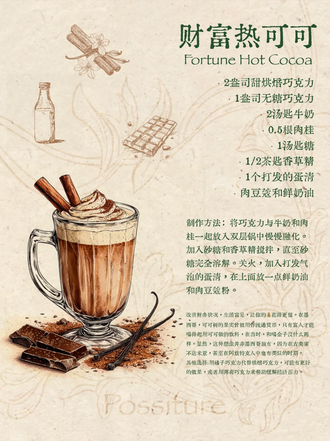 ?疗愈食谱丨4款疗愈可可饮?