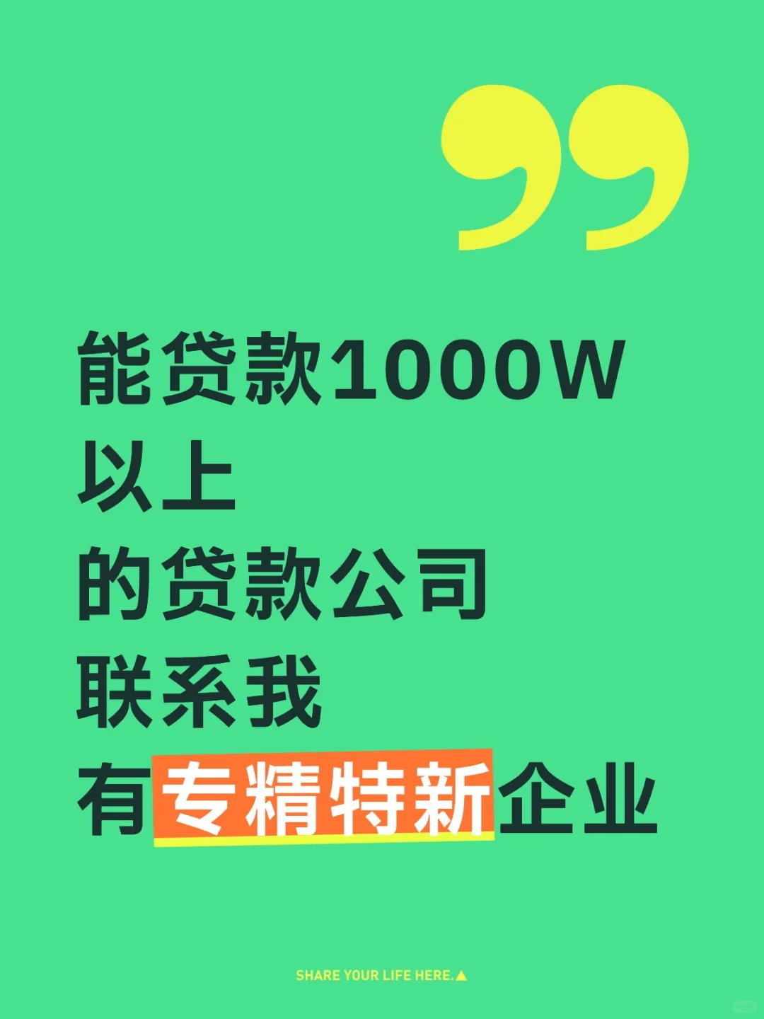能贷1000W以上的贷款公司有吗？