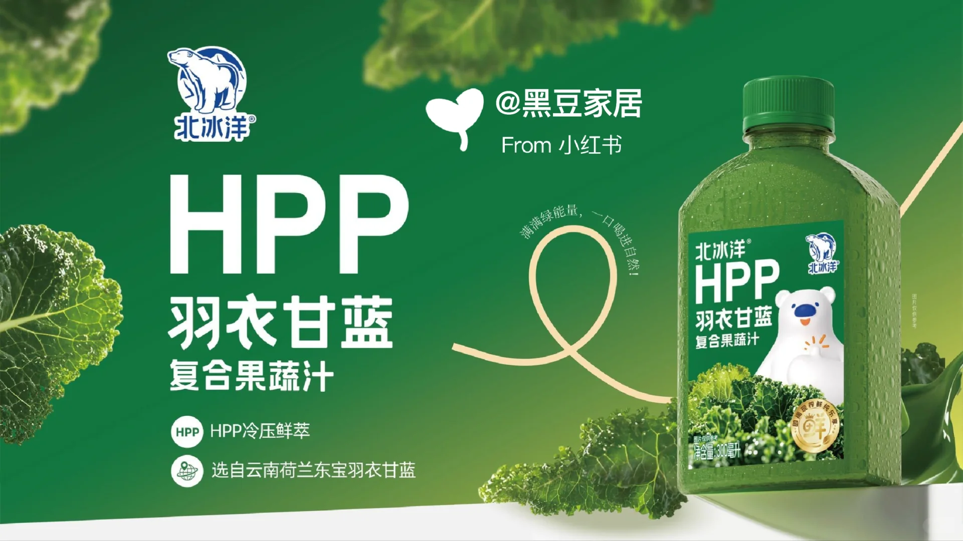 【北冰洋HPP羽衣甘蓝?复合果蔬汁】