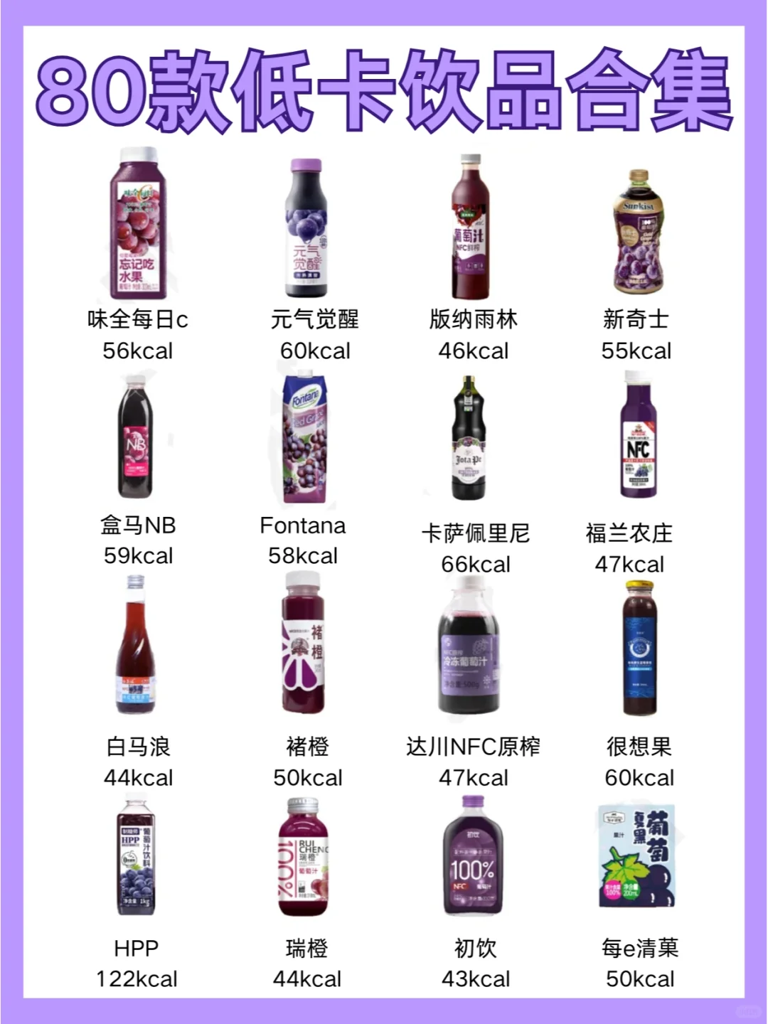 80款低卡果蔬饮品合集?