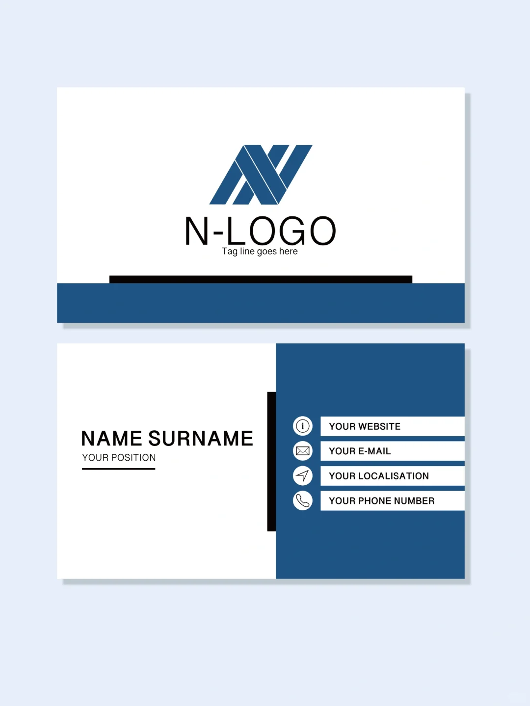 《名片设计》之绿色商务名片设计