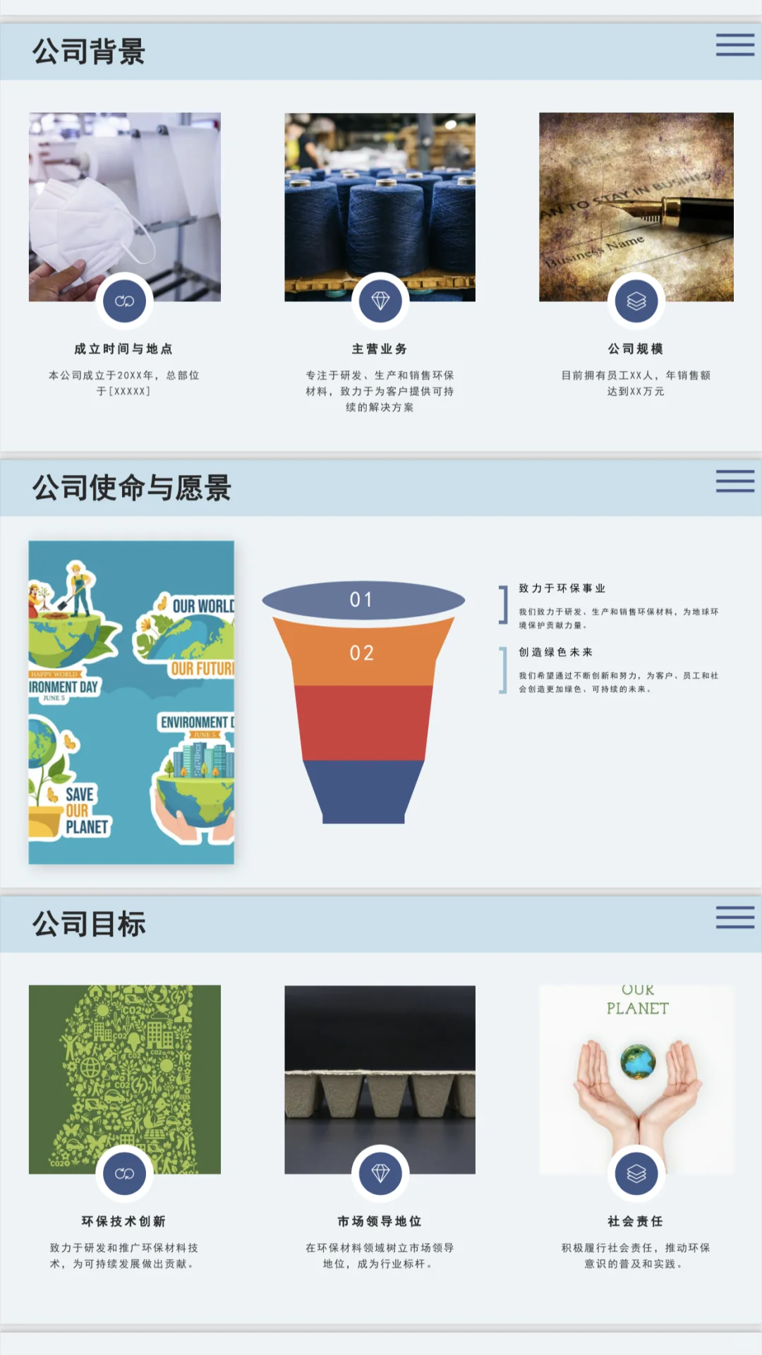 环保材料公司商业计划书word+PPT