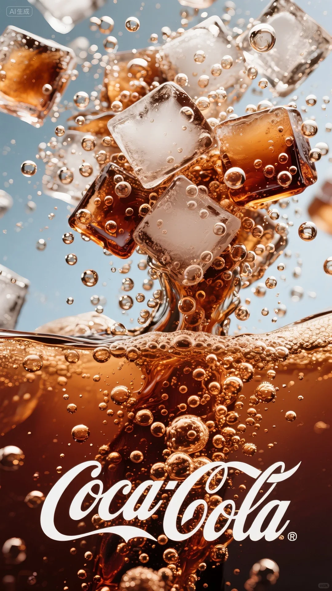 可口可乐冰块壁纸✨