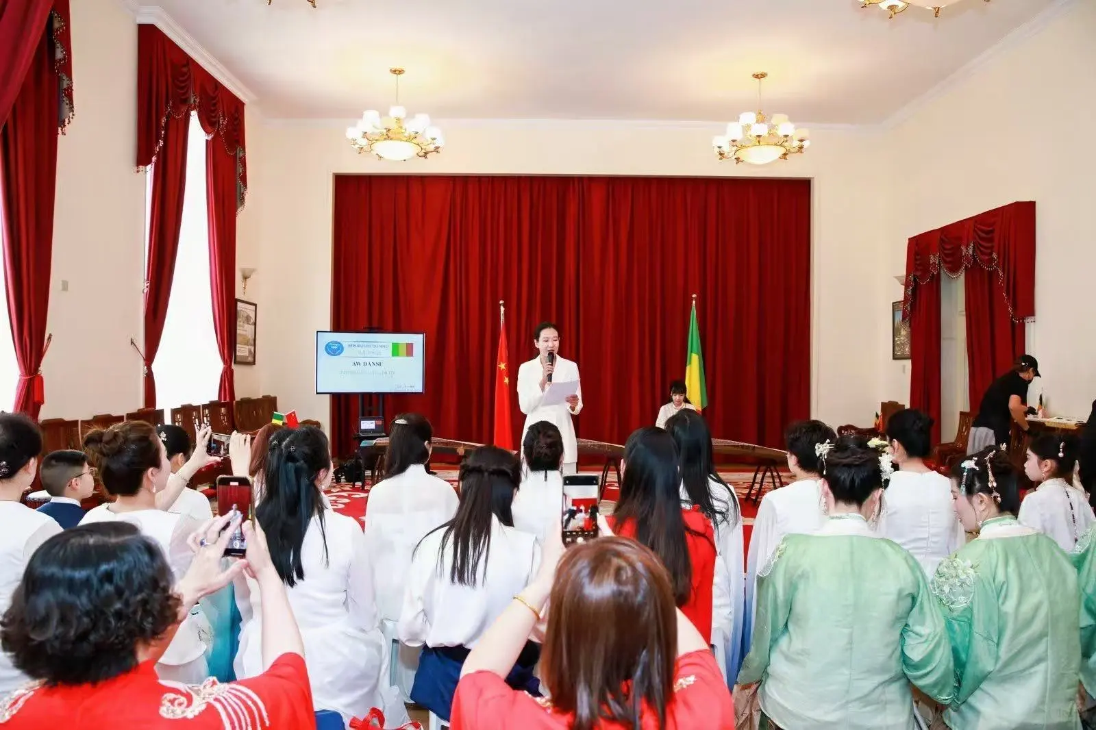 ❗️马里大使馆活动，实习生助力沟通