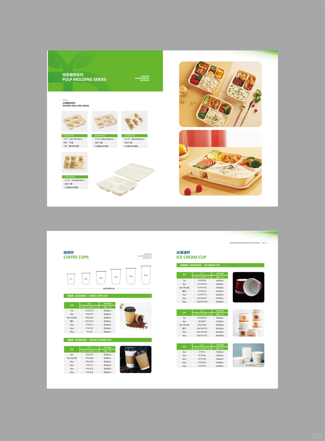 外贸英文 环保科技可降解餐具材料画册设计
