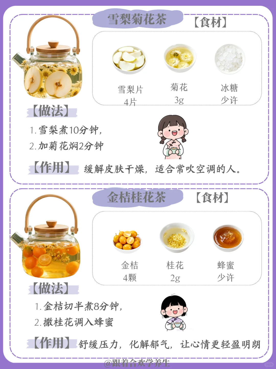 6⃣️款秋季养生水果茶！喝出秋日水润感???