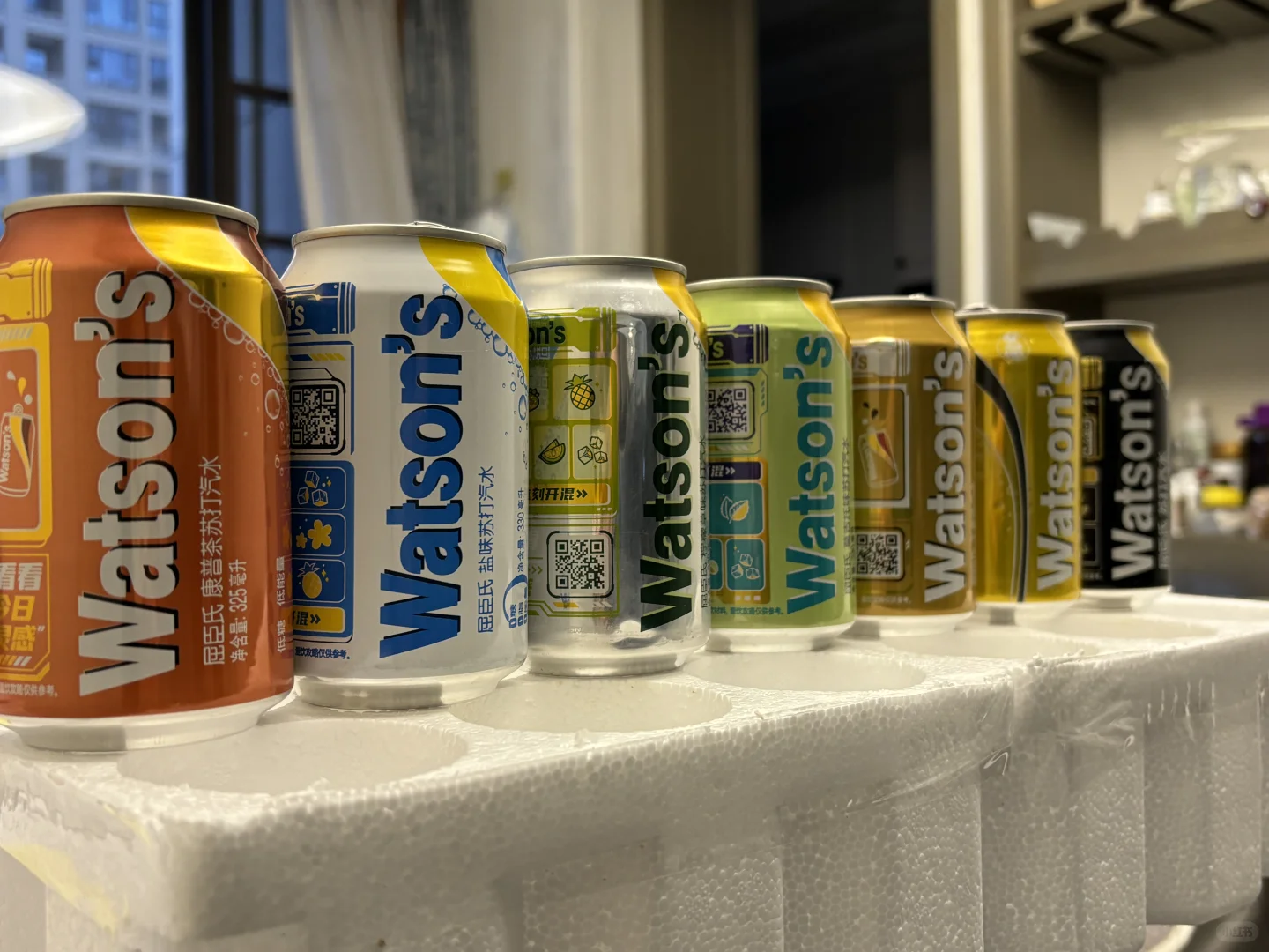 屈臣氏苏打水 所有味道通通给我尝一遍