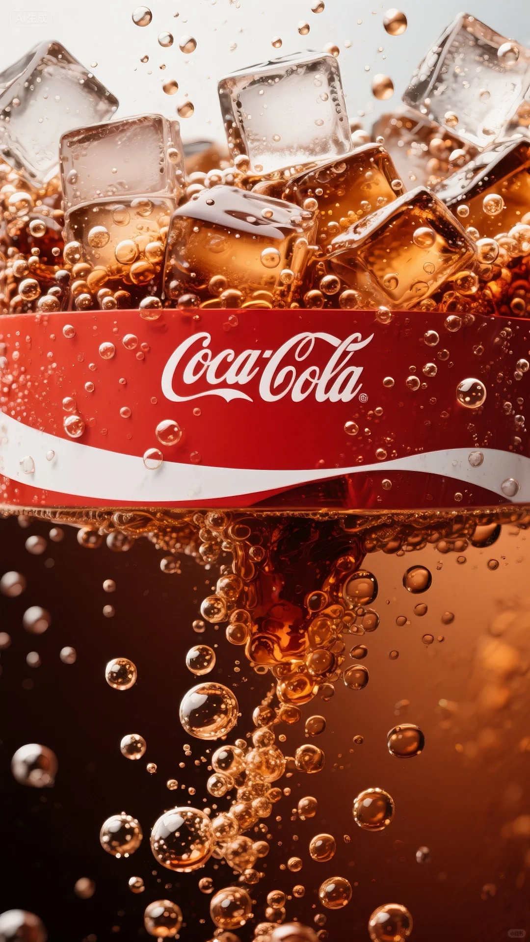 可口可乐冰块壁纸✨
