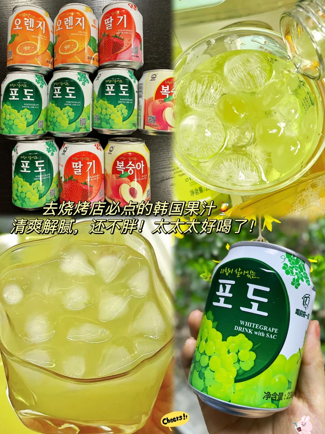 韩国九日果肉果汁饮料