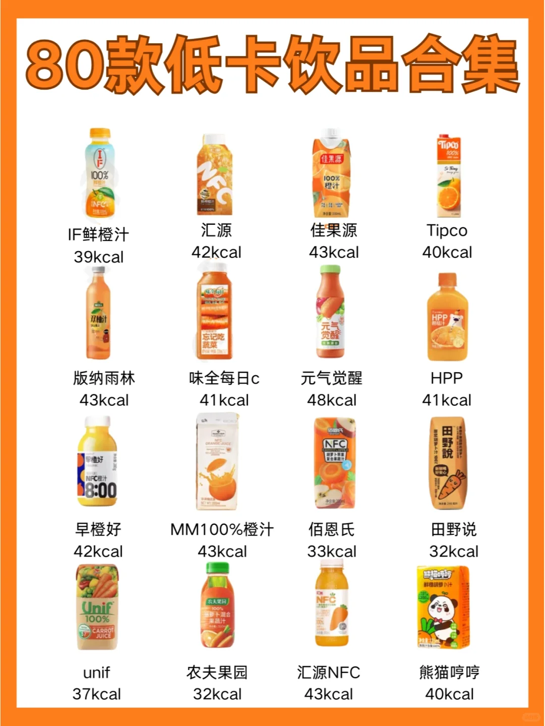 80款低卡果蔬饮品合集?