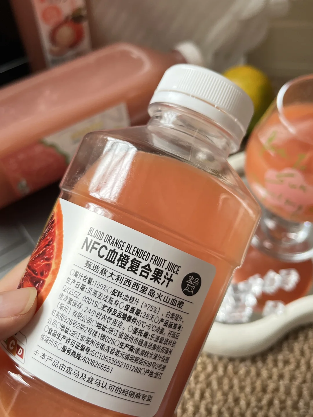 被盒马这波粉色果汁圈粉了！！