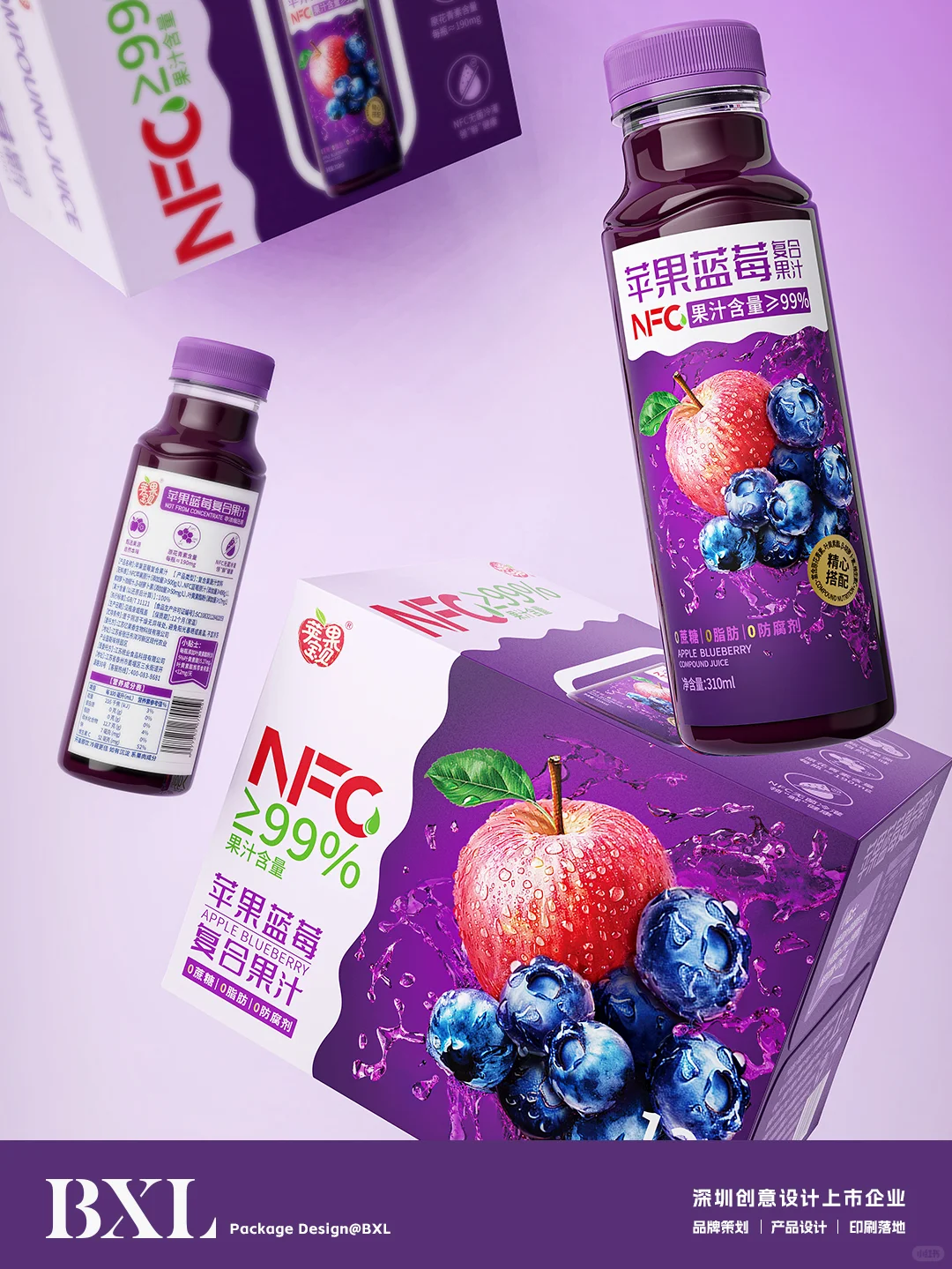原创|用货架思维设计的果汁包装