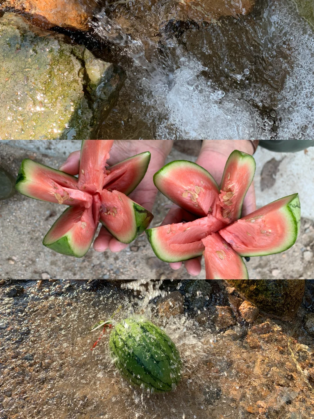 去郊区，一定要打甘甜的天然山泉水?回来