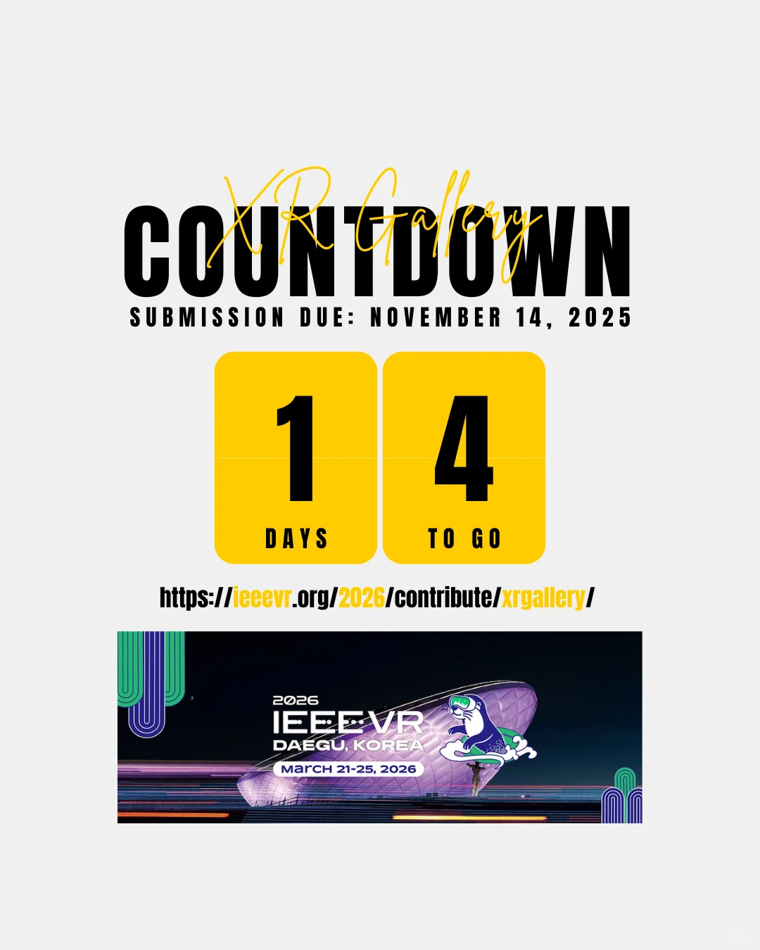 XR Gallery 投稿倒计时两周啦