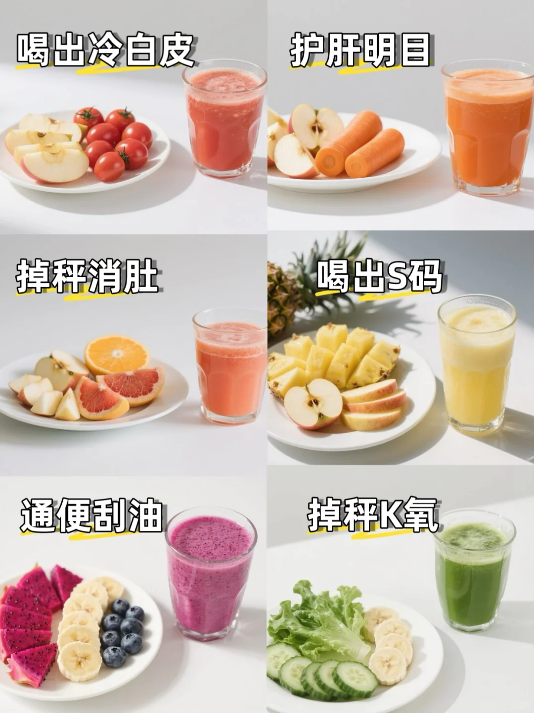 连喝7天❗️这杯刮油果汁让我素颜敢开原相机