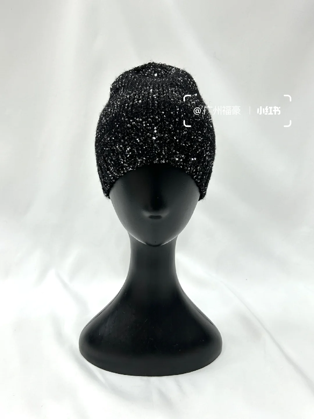 广州帽子工厂?亮片针织帽定制