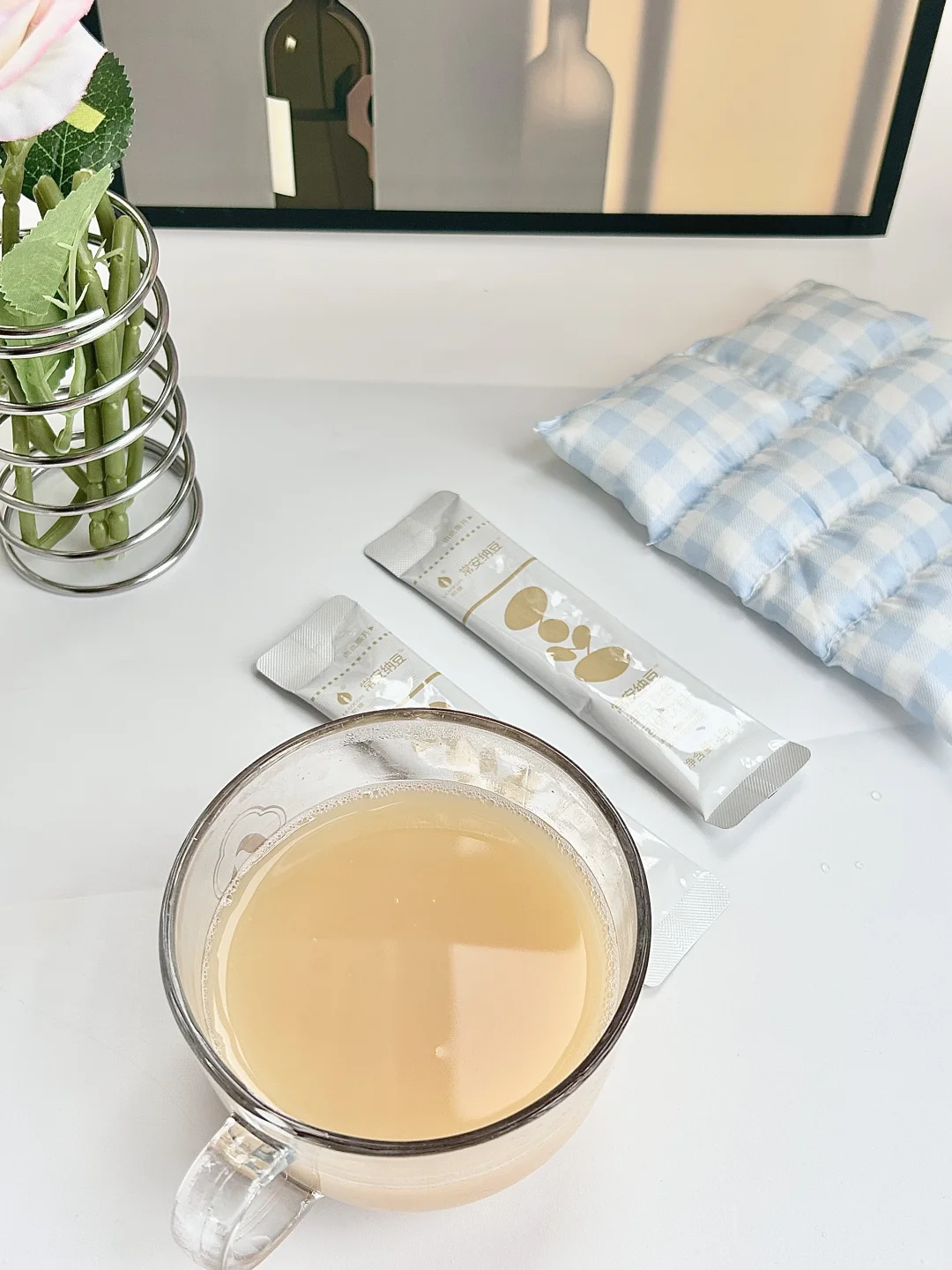 这固体饮料，每天一条很方便哦～