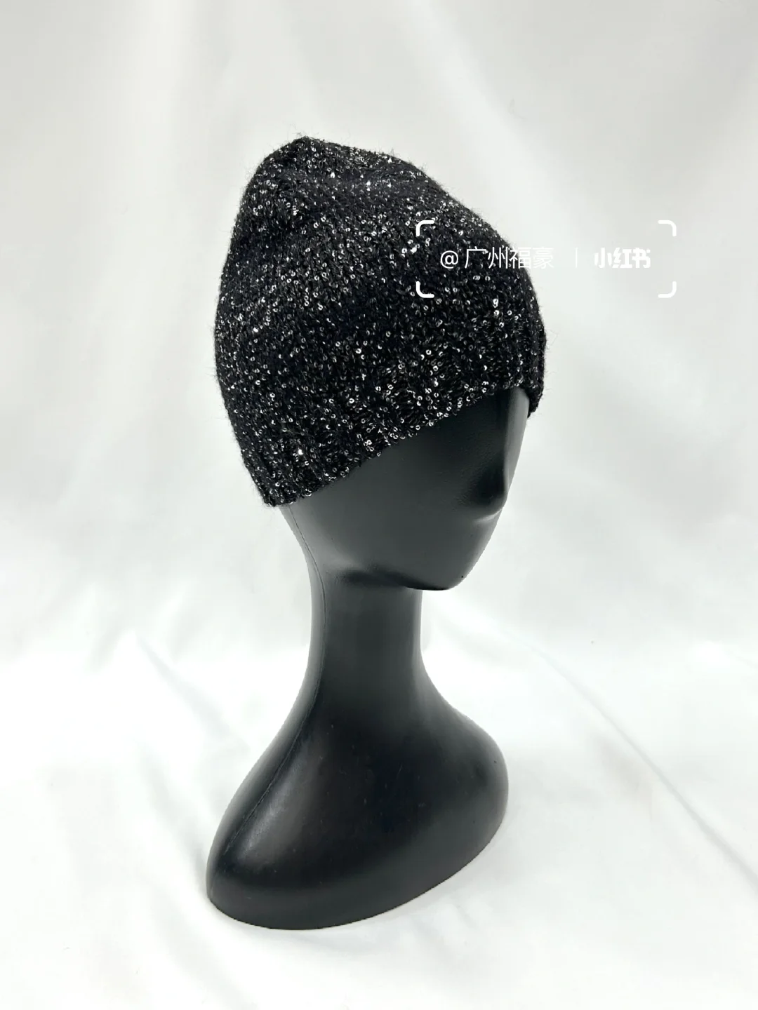 广州帽子工厂?亮片针织帽定制