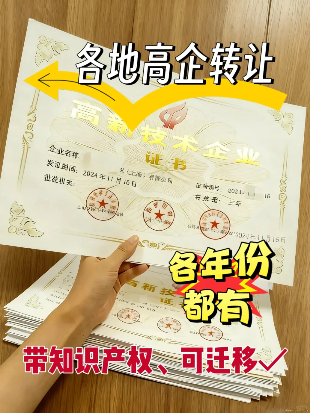 各地区高企转让✅全国可选 即买即用