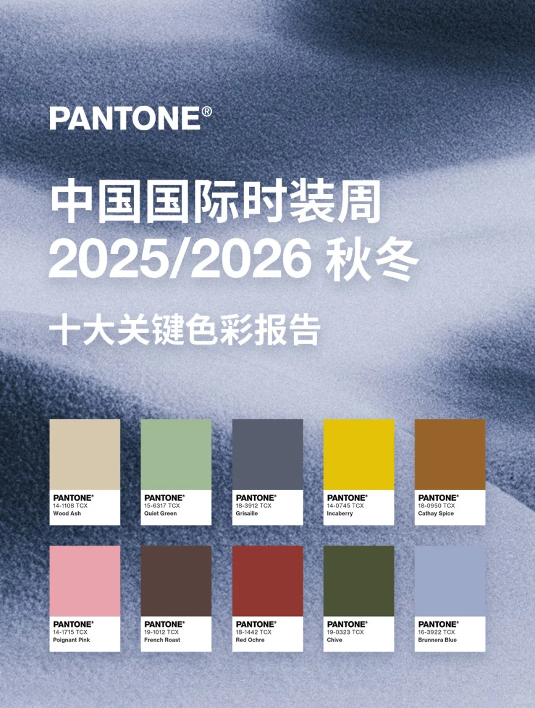 中国国际时装周25/26秋冬流行色