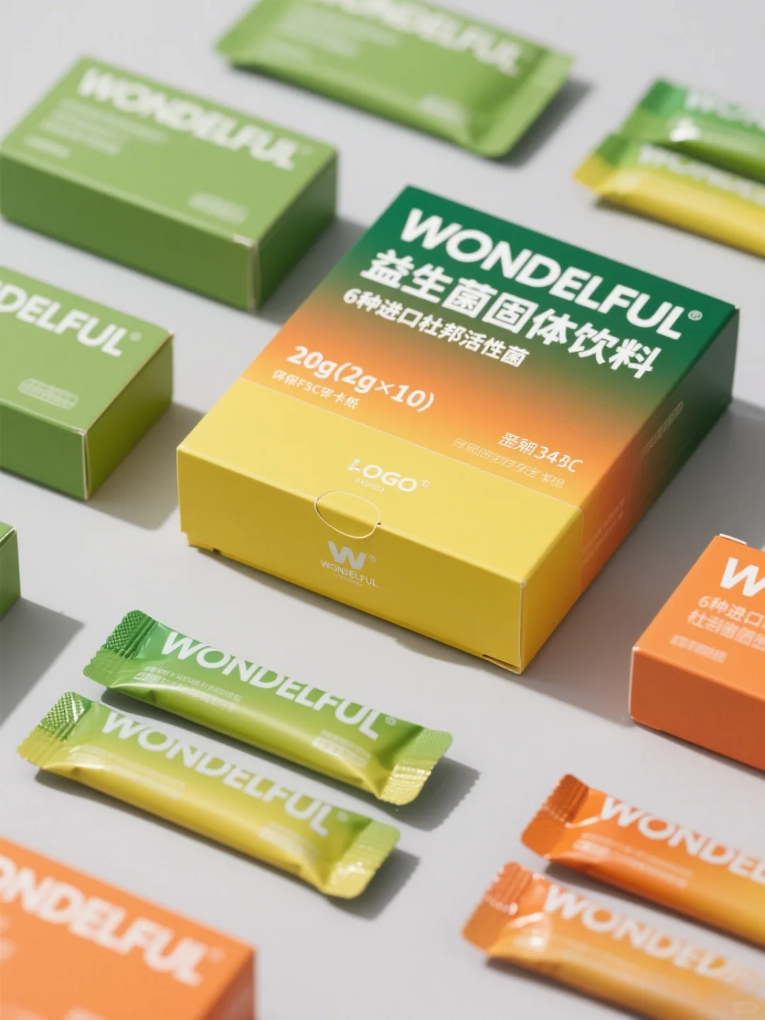 益生菌包装设计分享，健康活力的轻松感