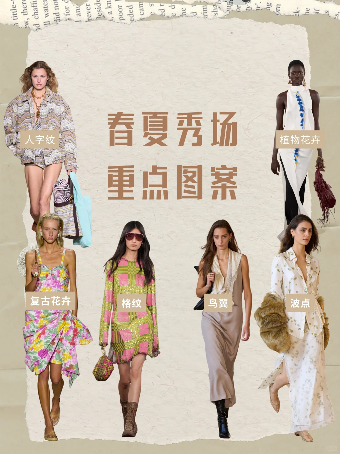 复古回潮！2026春夏秀场图案趋势解析