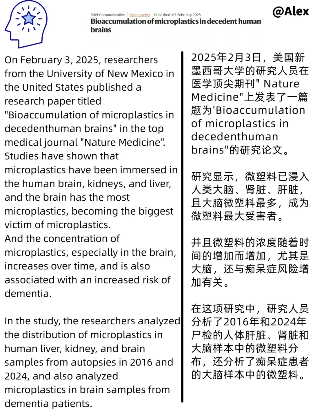 Nature瓶装水+外卖,微塑料伤害大脑诱发痴呆