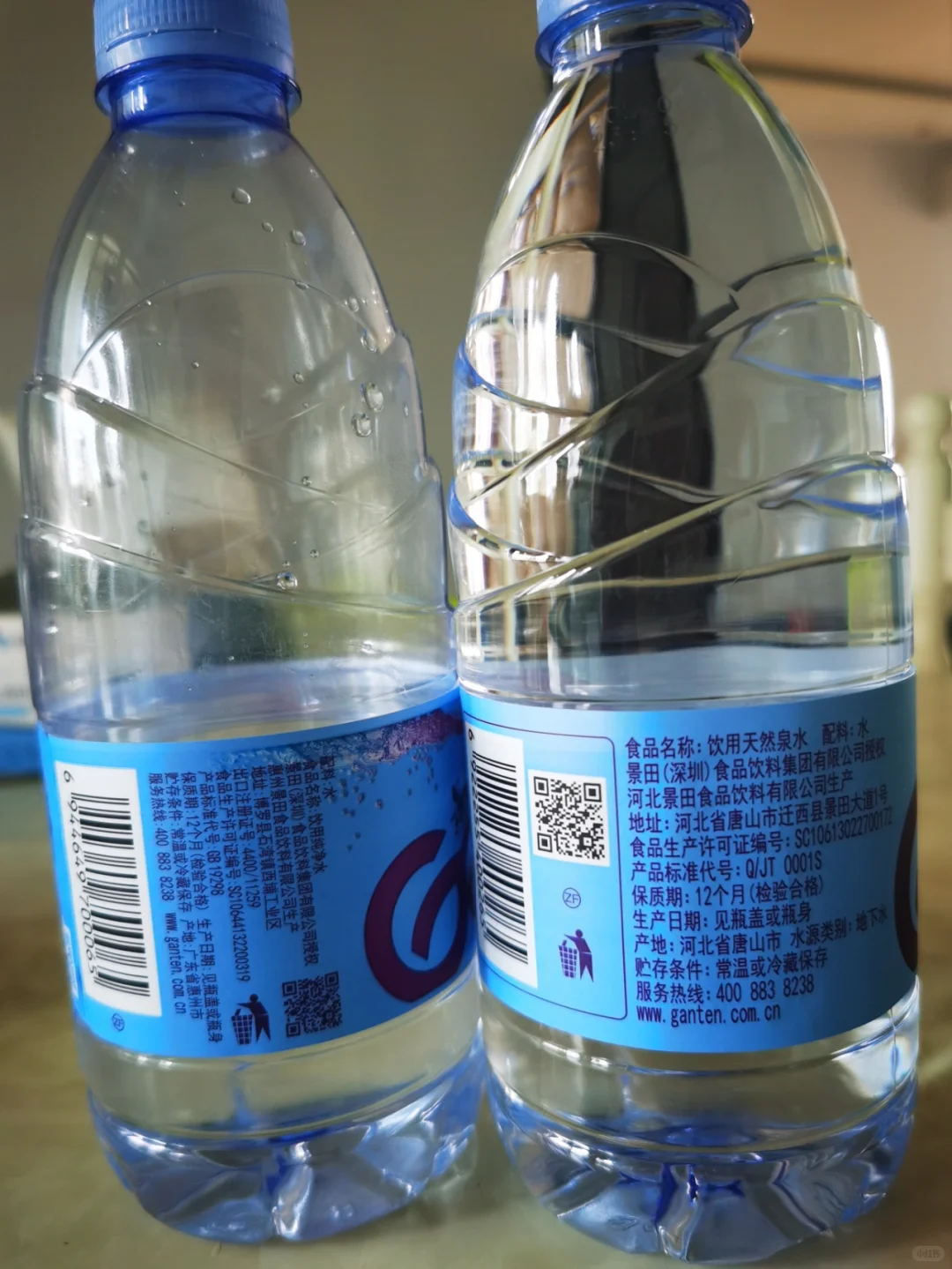 景甜饮用纯净水和引用天然泉水有什么区别？