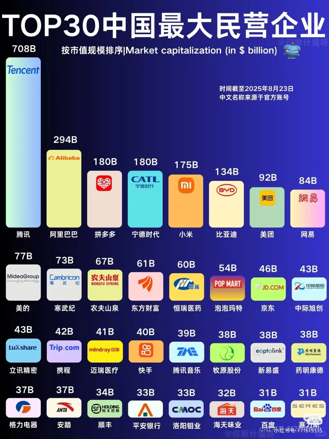 TOP30中国最大民营企业家