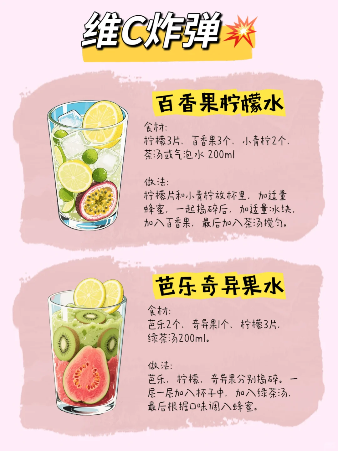 仙女们夏天美白炸弹?越喝越白的6️⃣款搭配