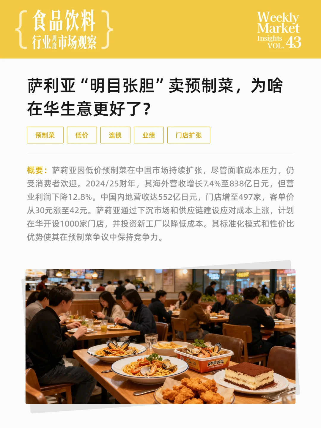 食品饮料行业周度市场观察-2025年第43周