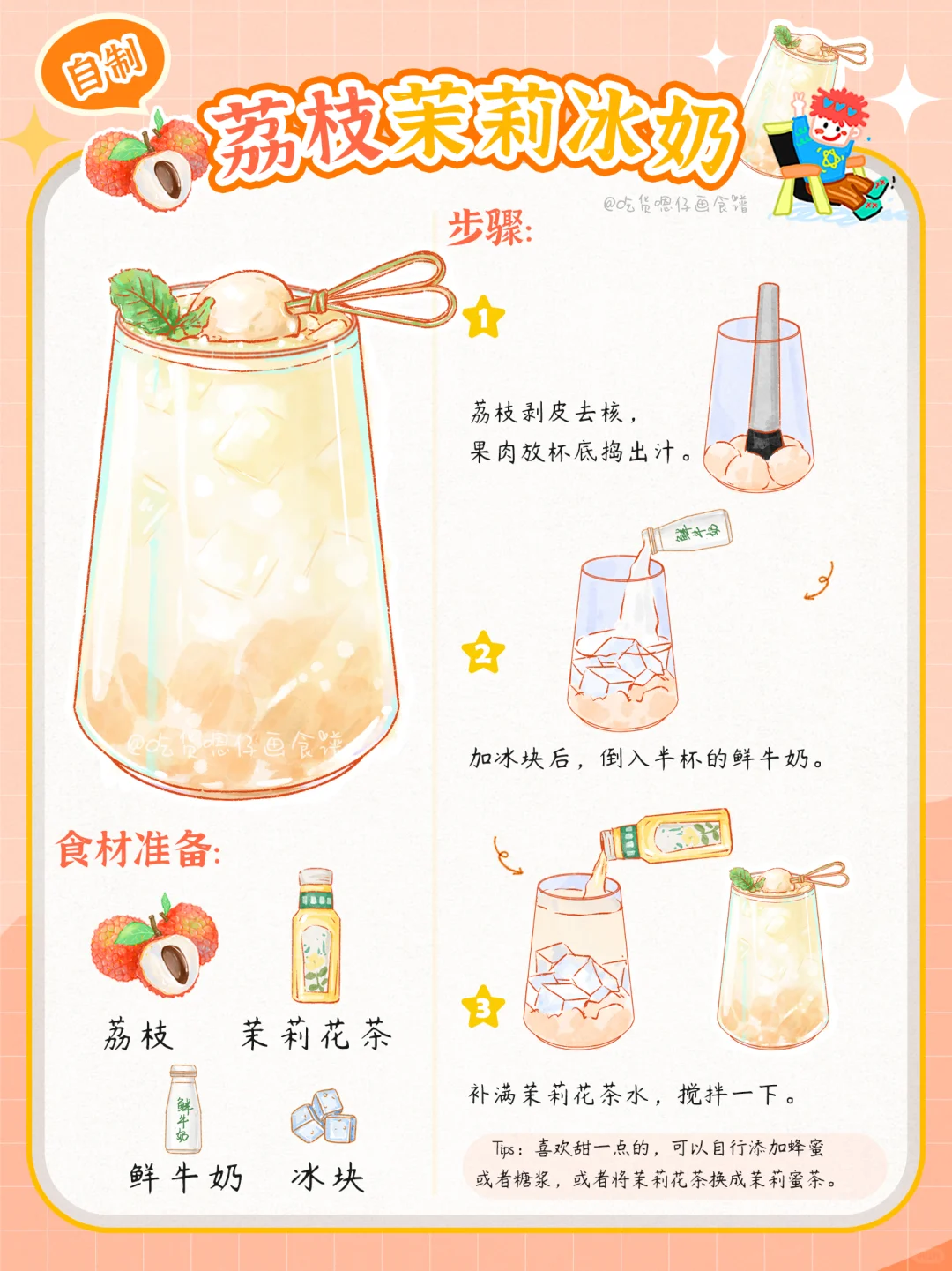 手绘食谱：饮品大合集?