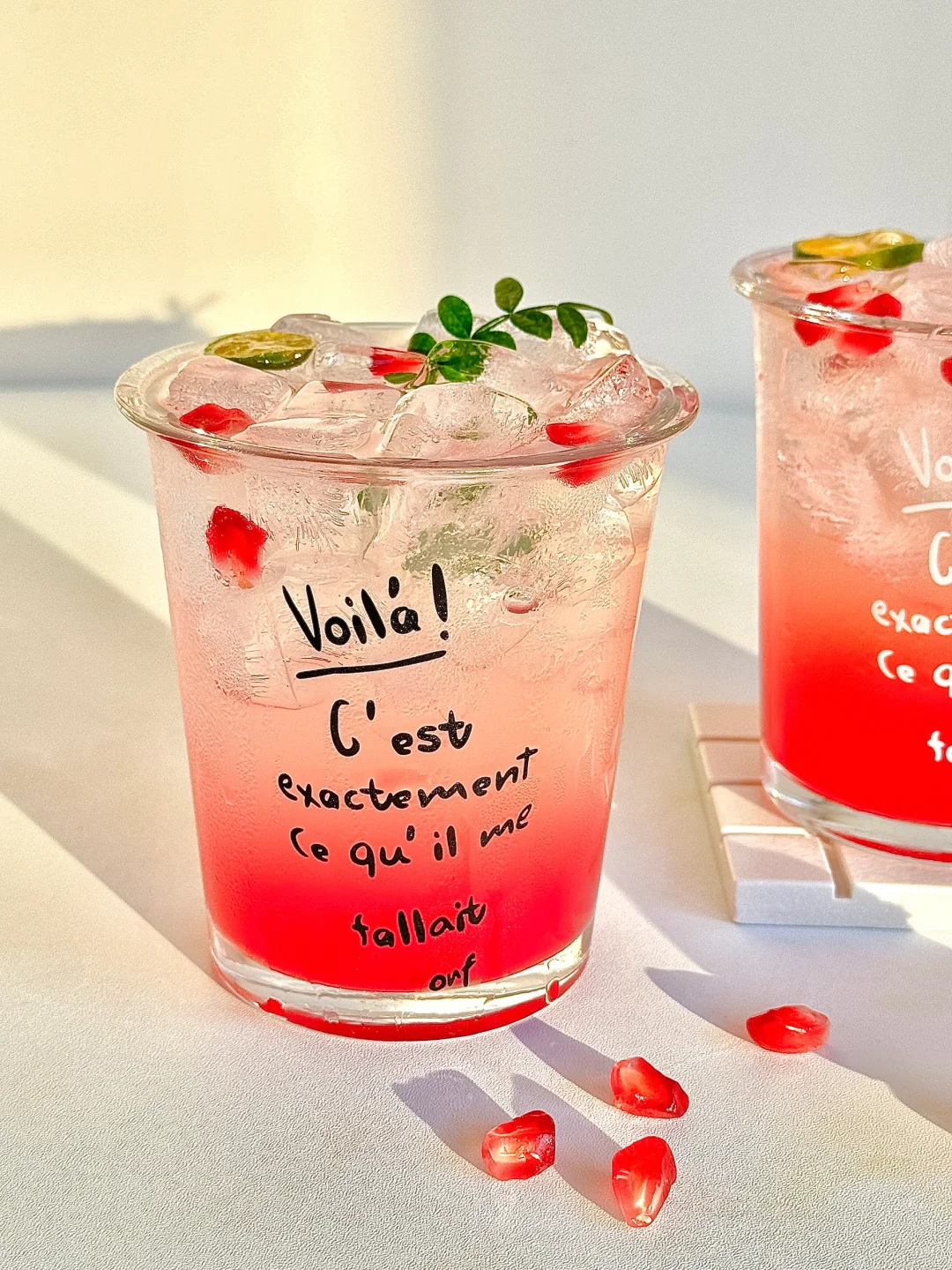 石榴气泡水绝了