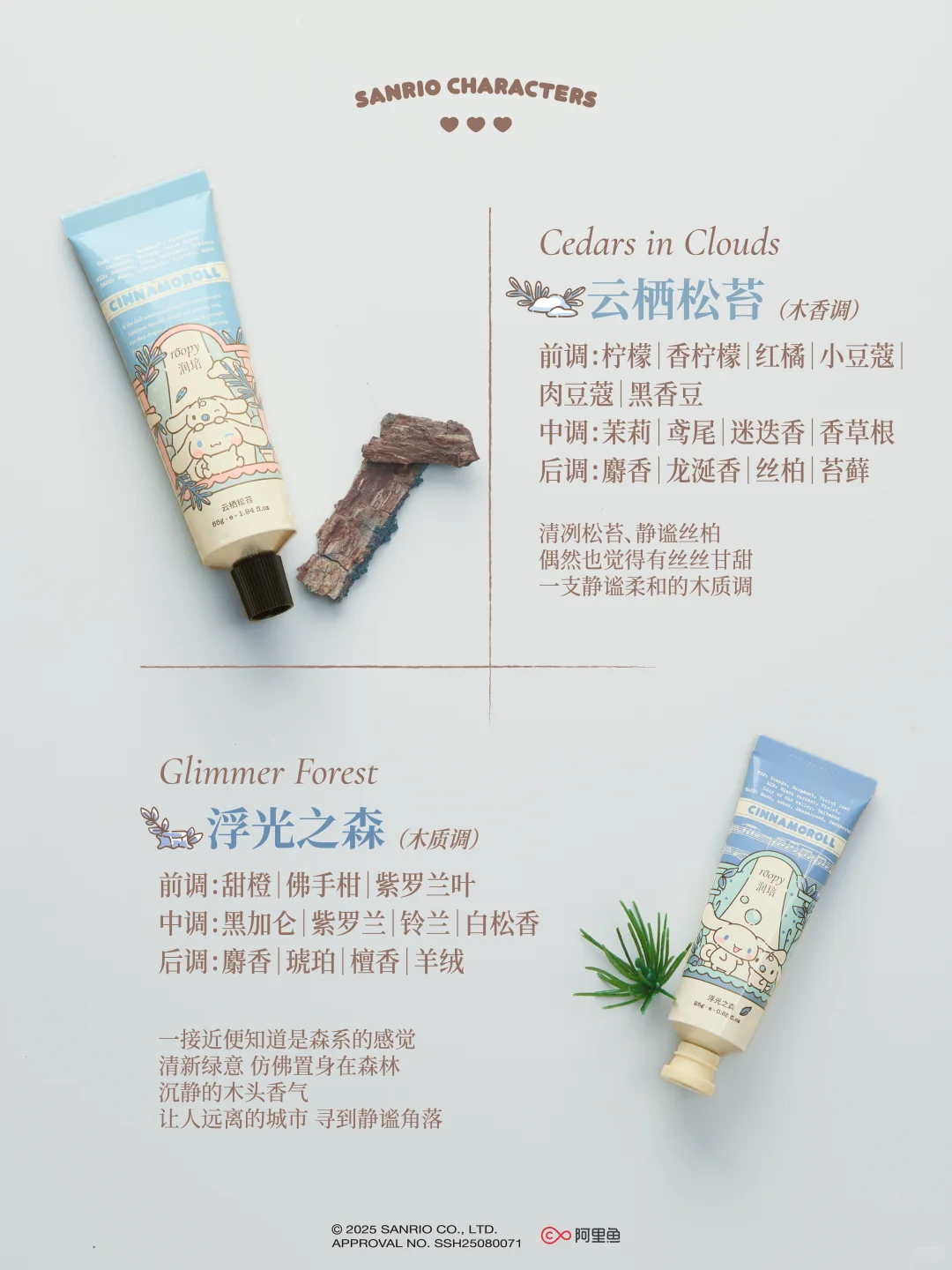 三丽鸥家族花园城堡护手霜全香型测评?