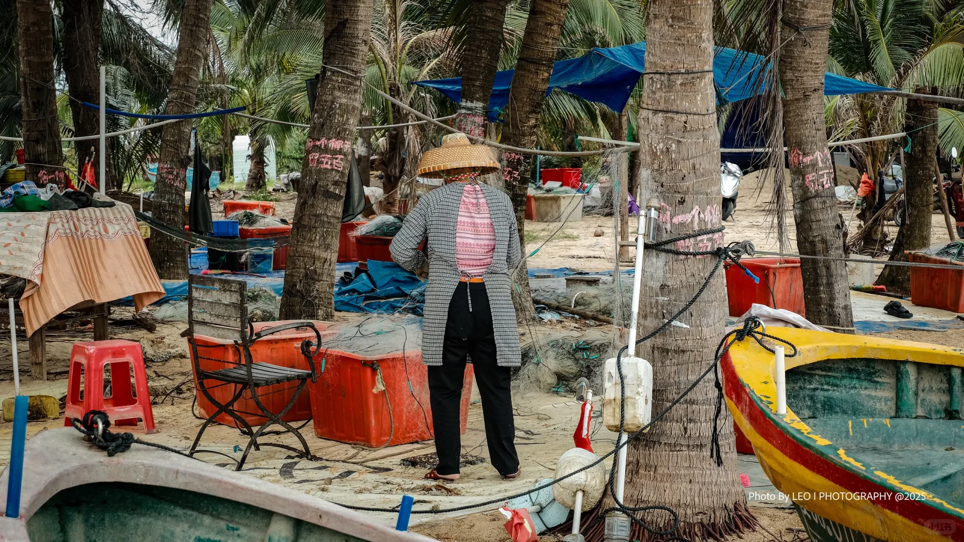 海南陵水｜?渔村市场，藏在酒店?旁的古早味