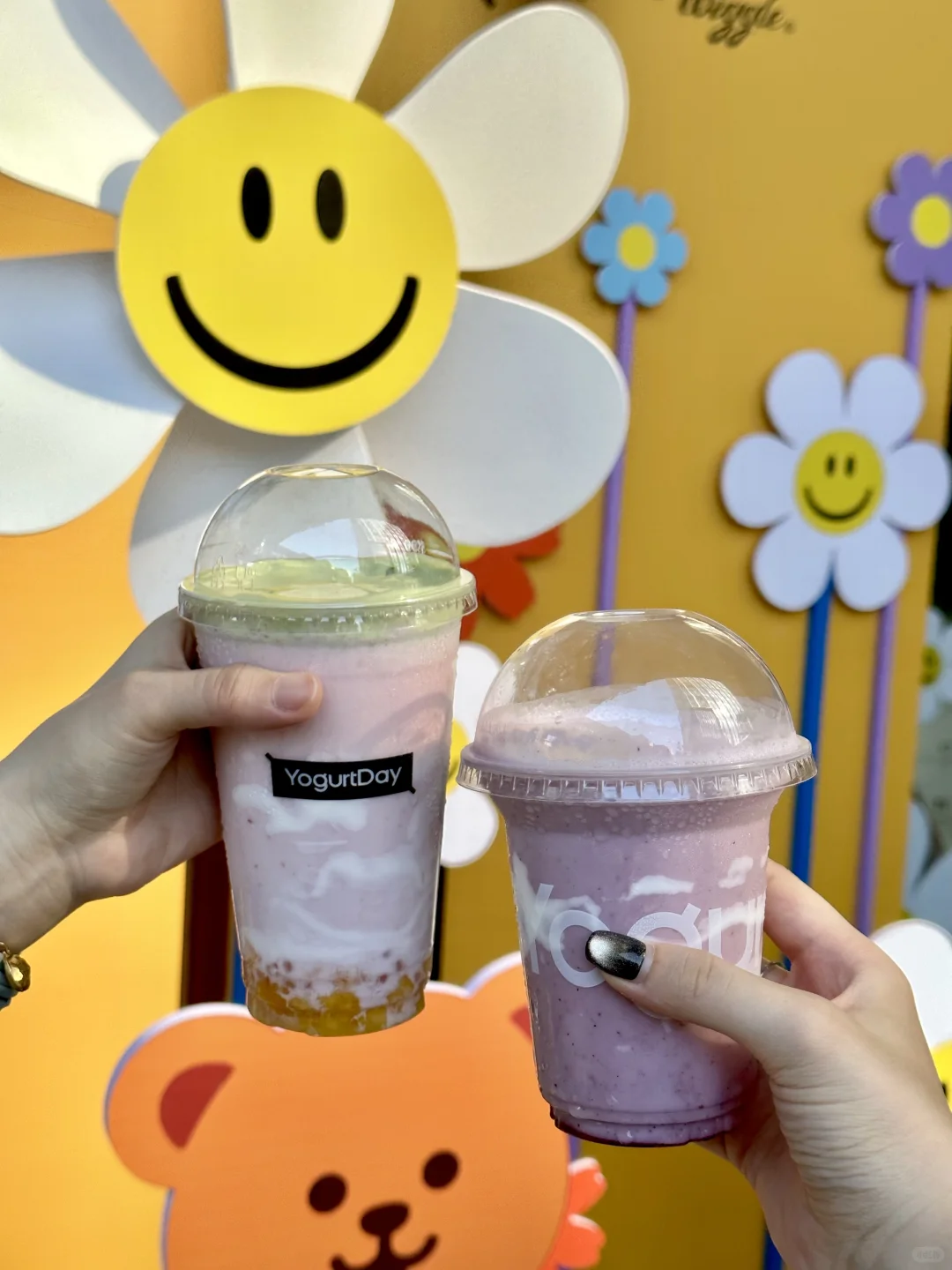 在上海！这杯酸奶会卖萌喝的我嘴角上扬