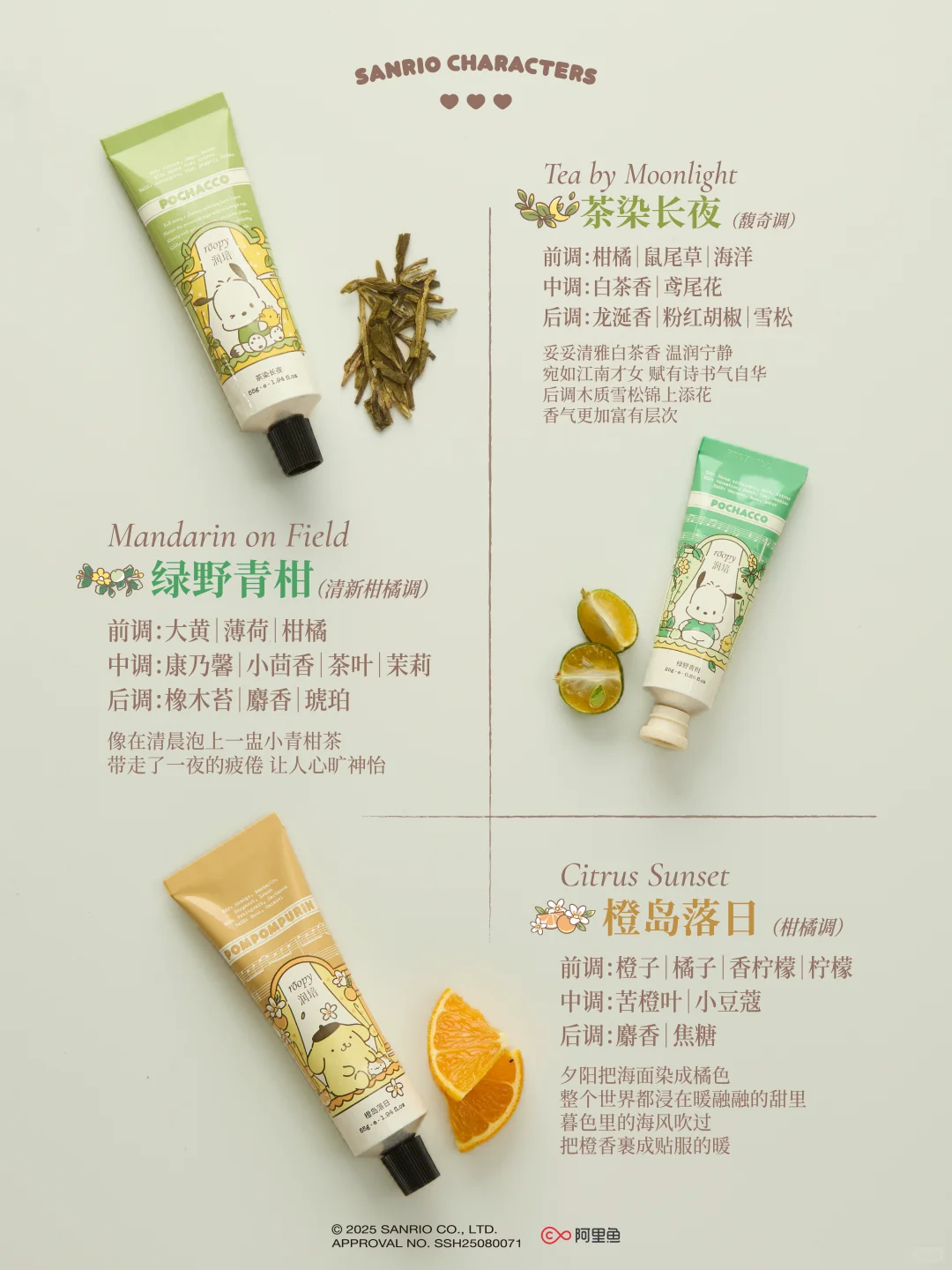 三丽鸥家族花园城堡护手霜全香型测评?