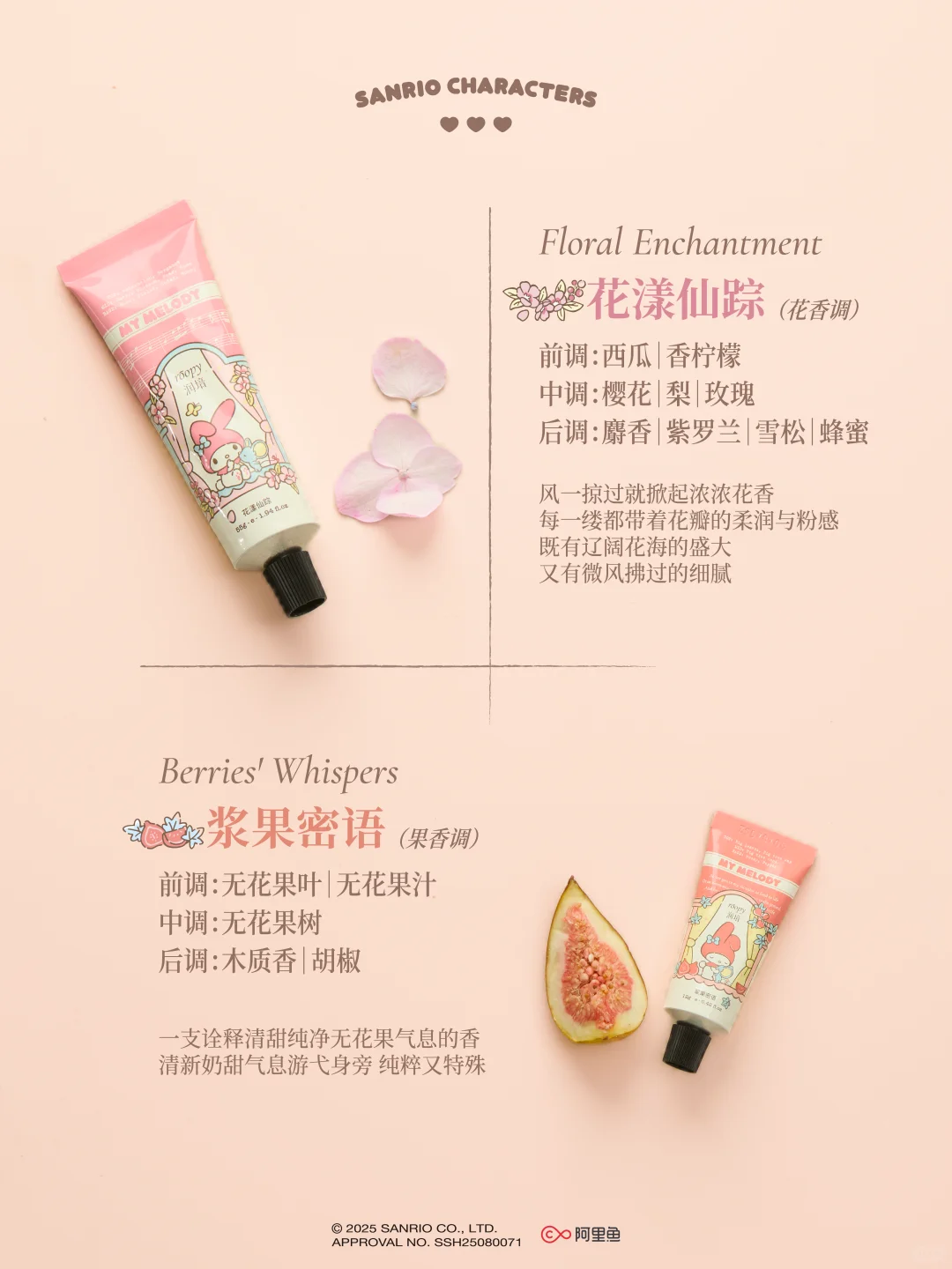 三丽鸥家族花园城堡护手霜全香型测评?