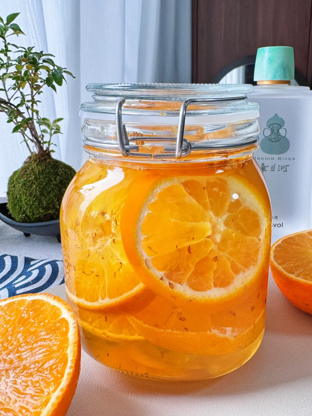 封神了我的天,桂花香橙泡酒简直太美丽了~