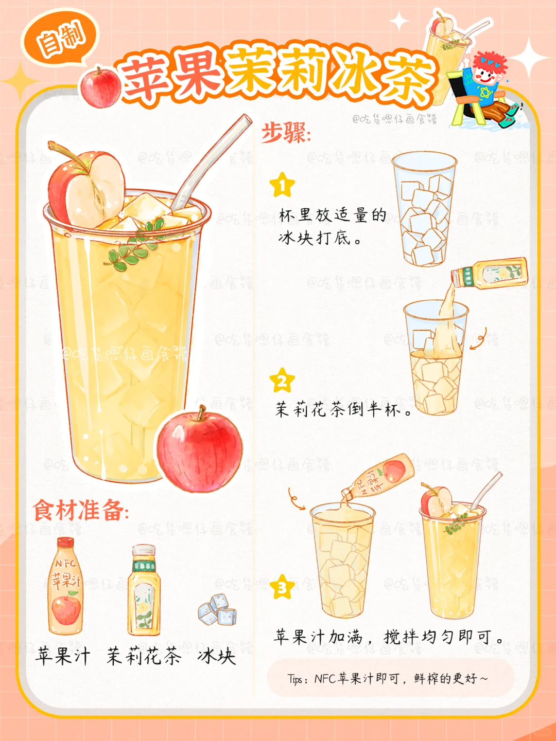 手绘食谱：饮品大合集?