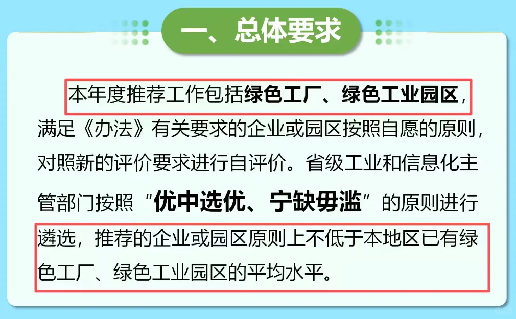 一文搞懂～2025年国家级绿色工厂申报通知
