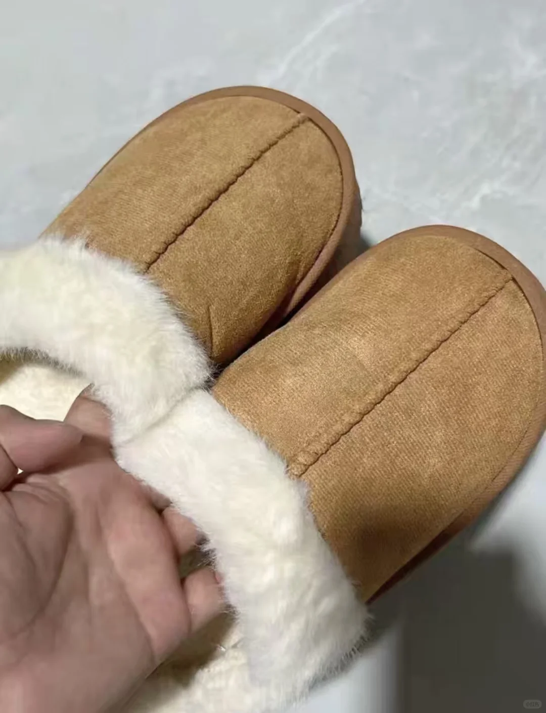 淘工厂这个秋冬你一定要有一双新款麂皮棉拖