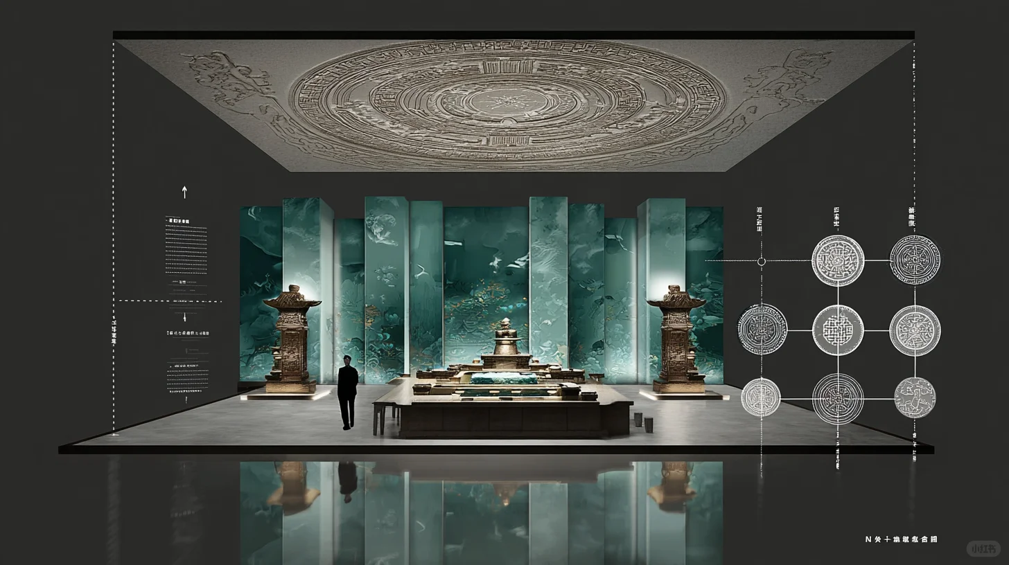 青铜数字展台--三视图分析图