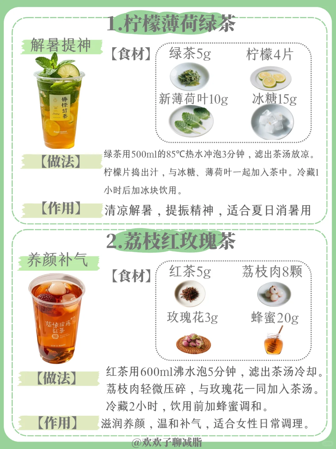 夏日必喝！8款清爽水果茶，解暑又提神?好喝