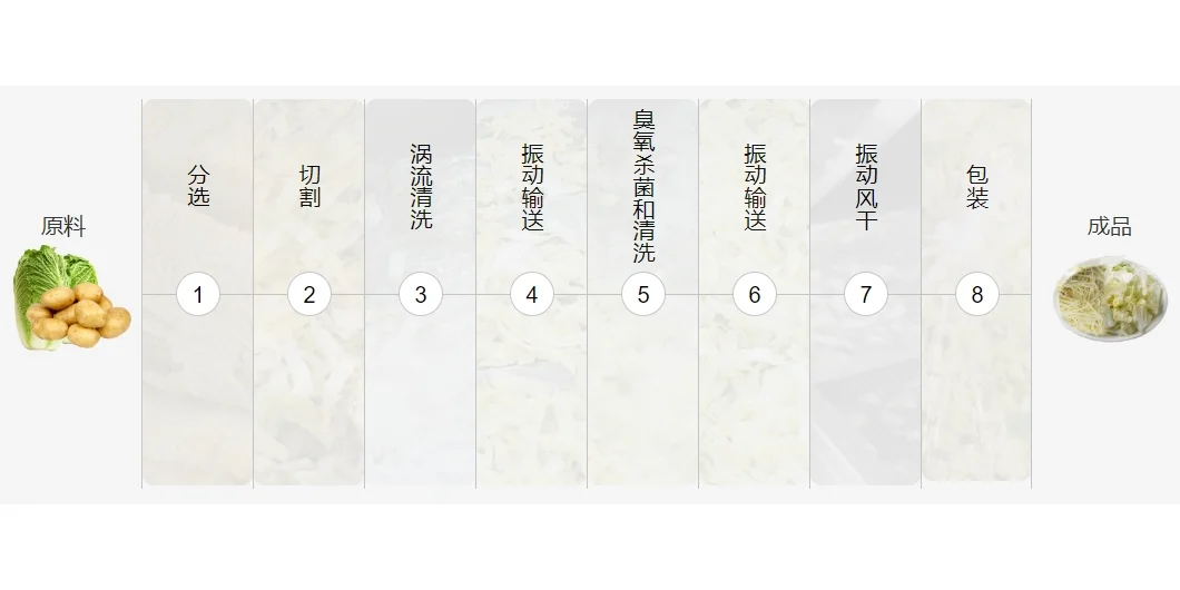 果蔬加工技术解决方案,净菜加工的工艺流程