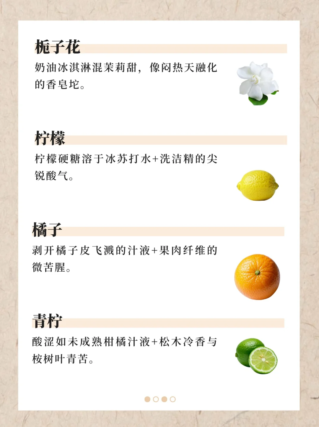 香水香料气味词典（下）｜122种香料真实气味