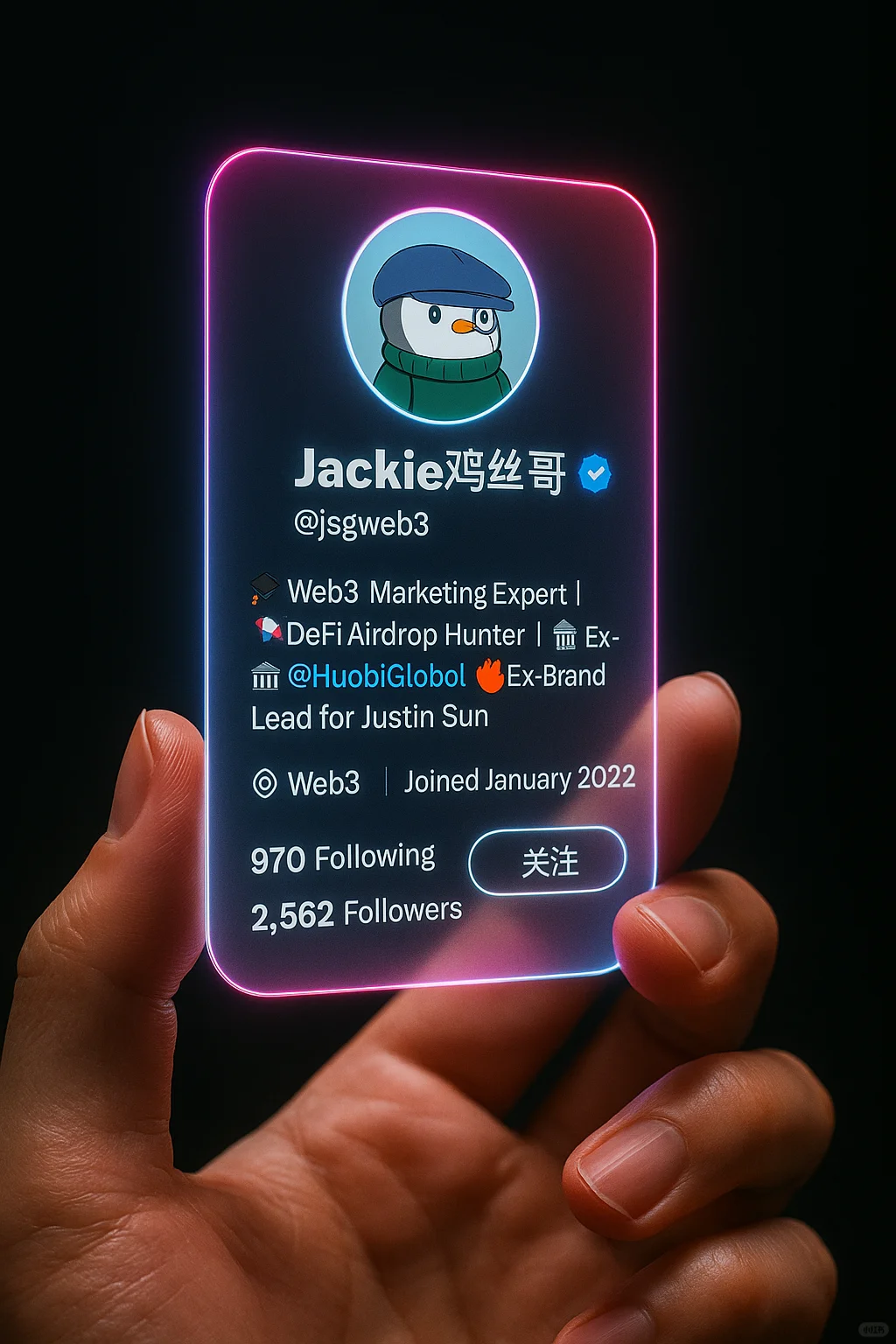 当你的社交名片成了全息投影卡