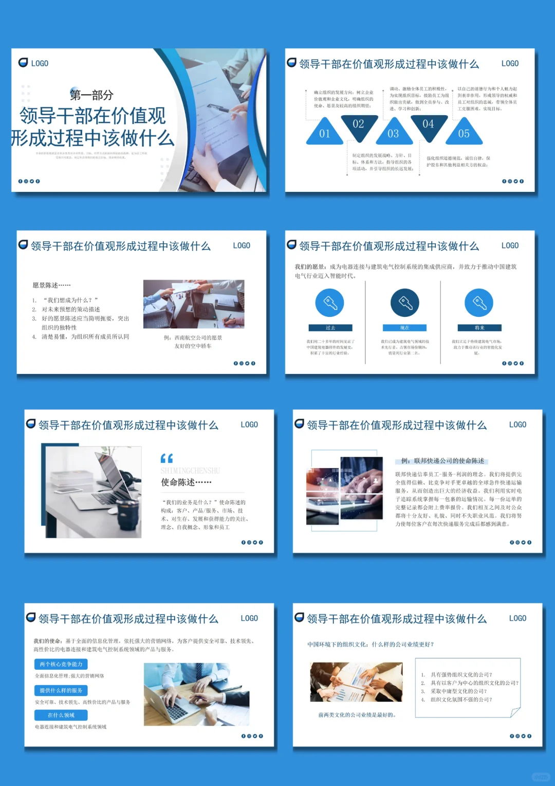 企业核心价值观PPT模板