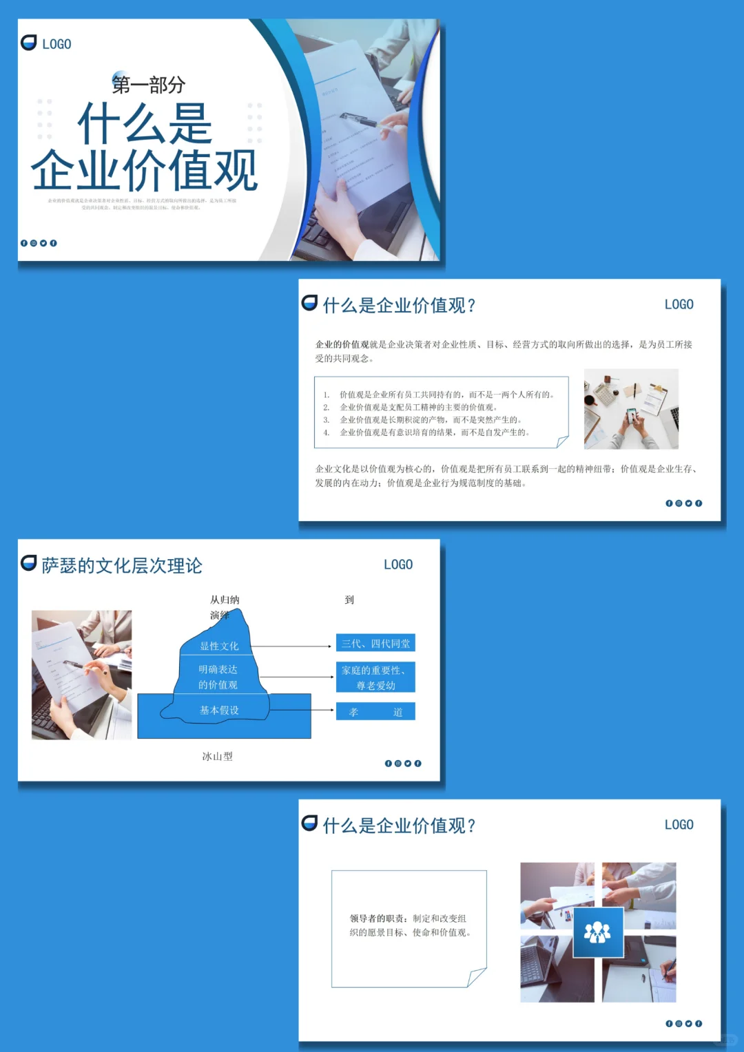 企业核心价值观PPT模板